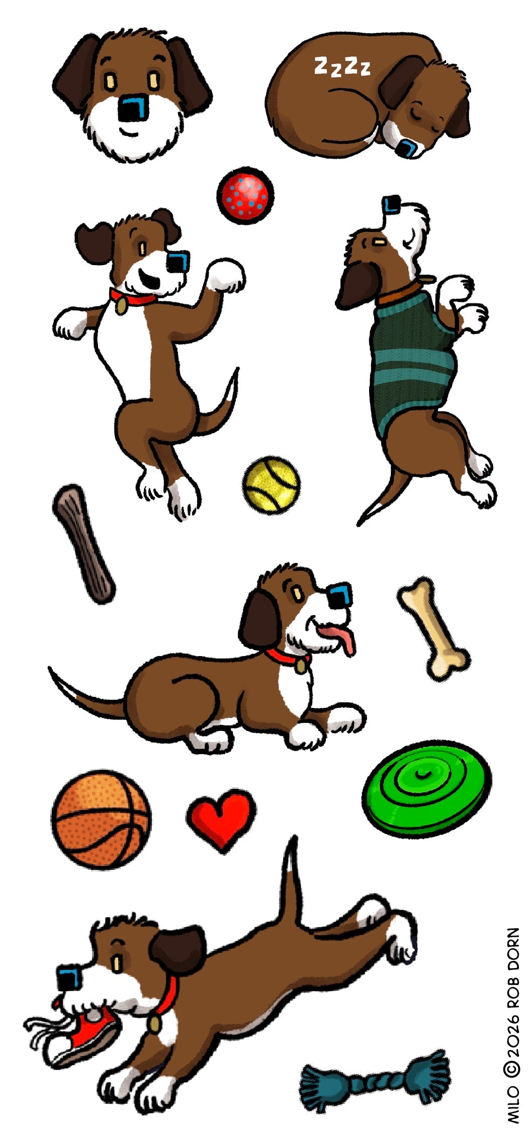 Introducing the Milo sticker sheet!