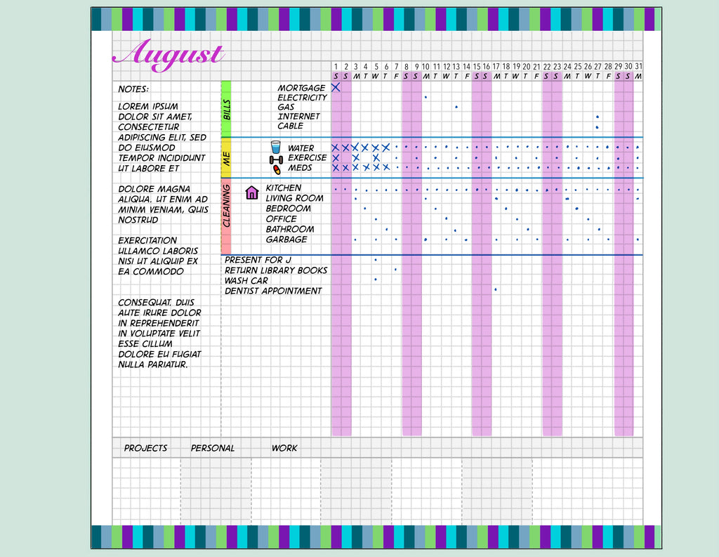 Monthly Running ToDo Tracker
