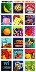 Daily Doodle: Food Art Sticker Sheet