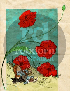 Wonderful Wonderlands Digital Printable Set – Alice in Wonderland & Wizard of Oz Art Collection