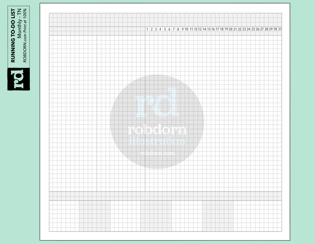 Monthly Running ToDo Tracker