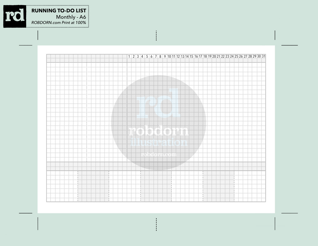 Monthly Running ToDo Tracker