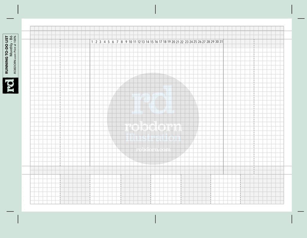 Monthly Running ToDo Tracker