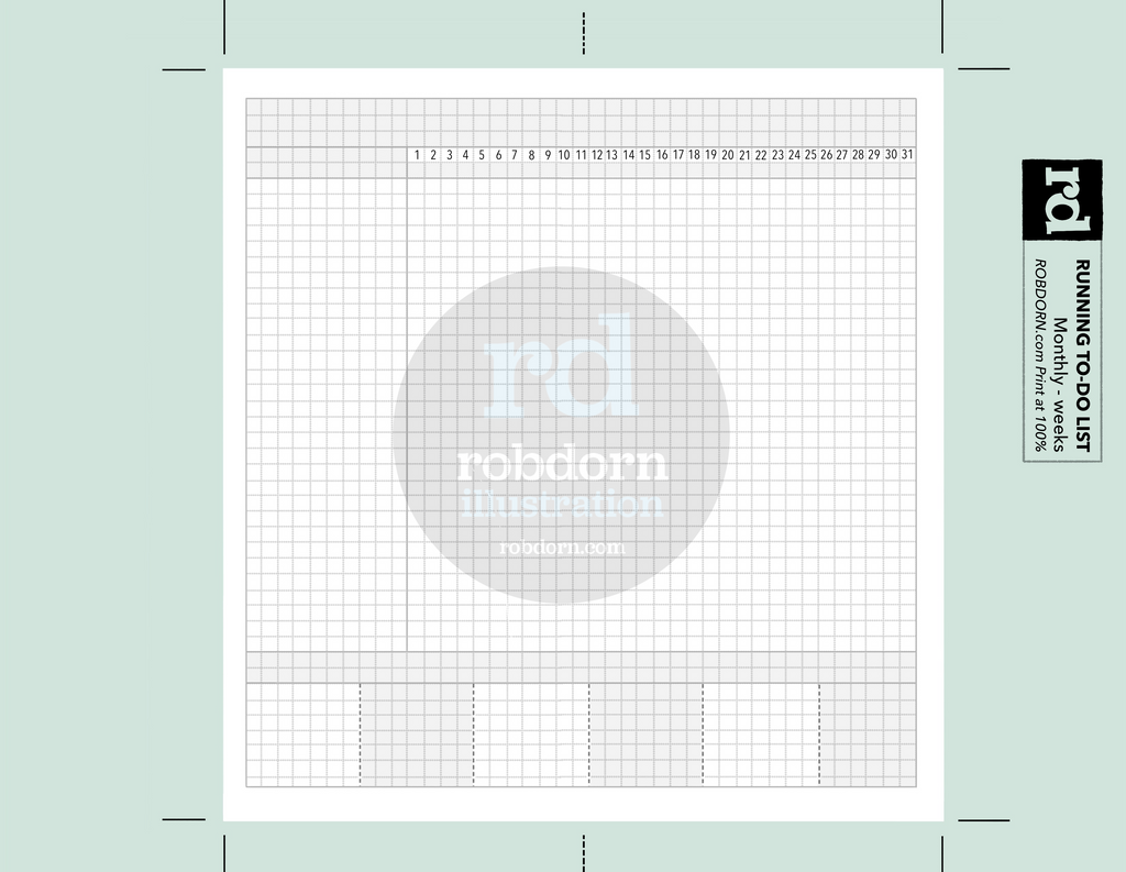 Monthly Running ToDo Tracker
